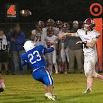 PHOTO BY PATTI REYNVAAN 
Hoquiam quarterback Joey Bozich (1) throws a pass during a 14-13 win over Toutle Lake on Friday at Toutle Lake High School.