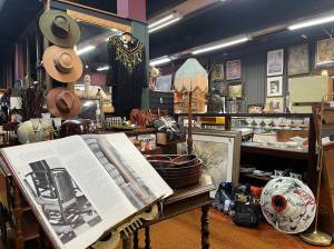 Matthew N. Wells / The Daily World
Past and Present Mercantile expanded one door west and now also inhabits the former site of Waughs Mens and Womens Apparel  110 E. Heron St. Past and Present West, as one assistant called it, offers a variety of vendor booths. One of the 14 booths inside is Junk Queens Tackle Box, which Brooke Heikkila owns. LeRoy Sisk, who owns Past and Present Mercantile, likes the fact that he can help vendors sell so many different items.