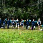 PHOTO BY ALICIA TISDALE Aberdeens cross country team honored its seniors during a meet on Wednesday, Oct. 9 at Makarenko Park in Cosmopolis. Pictured are (from left) Henry Nelson, Micheal Flanigan, Ines Horcajada, Marc Avila, Michael Hatton, Jacob Hallak, Kyler Haggard, Anica Reimer, Aitana de Vente Boix and William Sharp.