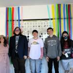 Maiden Voyage
Founder and President Andrea Mirante, far left, poses with kids during the open house for Maiden Voyage, a youth center which opened in Westport, on Oct. 13.