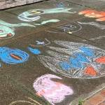 Doug Orr
On Saturday, during the Walk of the Undead Chalk Contest, Ellery Einander and Simon Jeffery won in the Youth category with their creative work.