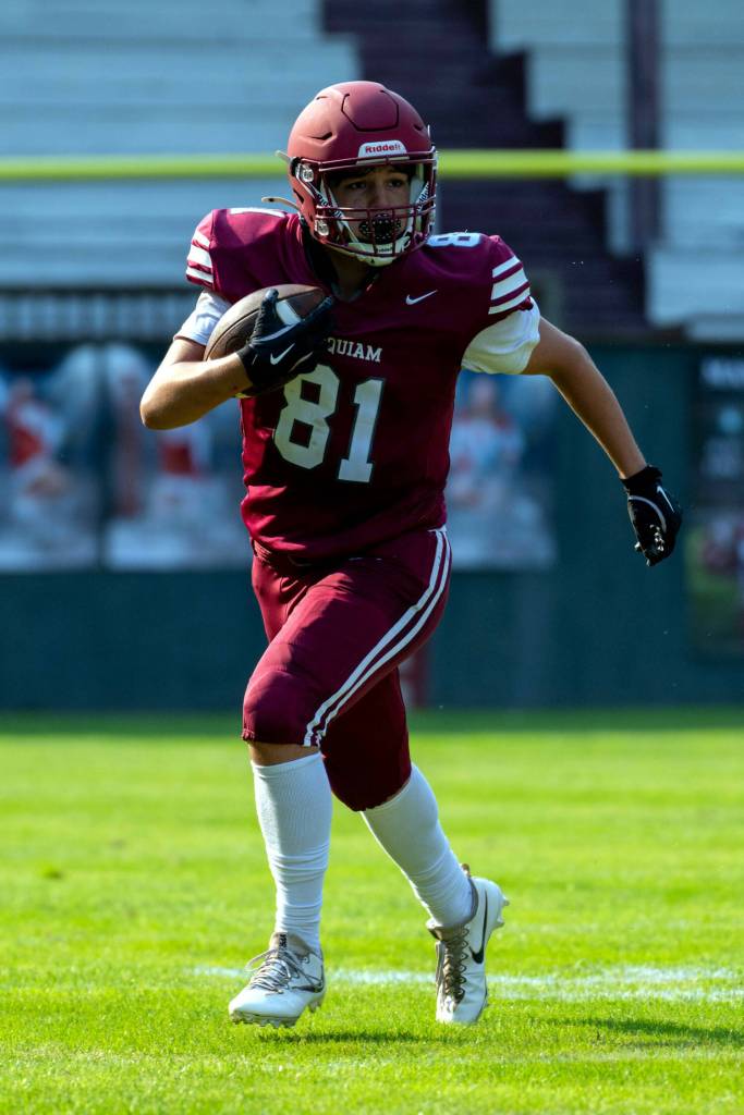 PHOTO BY FOREST WORGUM Hoquiam tight end Lincoln Niemi