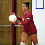 DAILY WORLD FILE PHOTO Hoquiam freshman outside hitter Aaliyah Kennedy