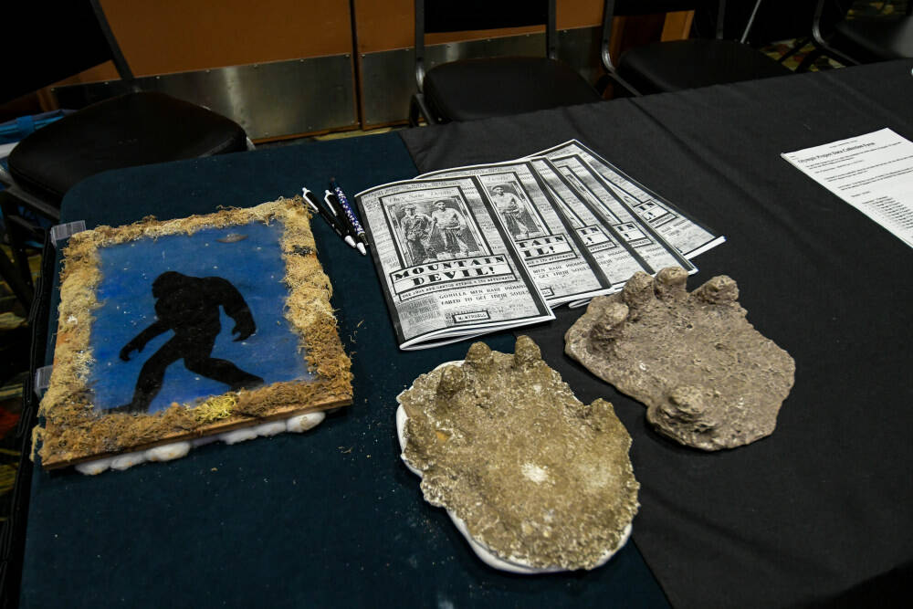 A Bigfoot cast was on display at last year at the Sasquatch Summit.