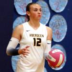 DAILY WORLD FILE PHOTO Aberdeen senior middle blocker Lilly Camp