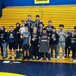 RYAN SPARKS | THE DAILY WORLD The Aberdeen boys wrestling team won the team title at the Grays Harbor Championships on Saturday at Aberdeen High School. The Bobcats won by one point over North Thurston.
