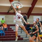 PHOTO BY FOREST WORGUM Hoquiams Katlyn Brodhead (13) soars to the hoop during a 51-44 victory over Morton-White Pass at the Raymond New Years Holiday Tournament on Friday at South Bend High School.