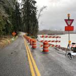 Olympic National Park
The Upper Hoh Road in the Olympic National Park is closed after damage from heavy rains last month. The road is maintained by Jefferson County, who said the road is in danger of failure at milepost 9.7.