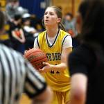 DAILY WORLD FILE PHOTO Aberdeen freshman Kennedy Kolodzies free throw in the final moments of Tuesdays game against Centralia clinched the Bobcats 47-43 win on Tuesday in Centralia.