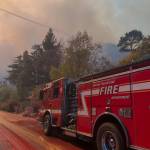 Hoquiam Fire Department photos
Hoquiams John Phillips is a crew member on a Black Lake McLane engine fighting the wildfires in California.