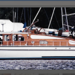 The MV Periwinkle after original Quigg family restoration, after it was sold and then renamed. (Lady Victoria Restoration Project)