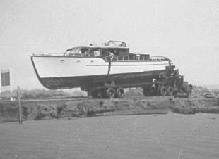 Tom Quigg
The MV Periwinkle making its way down Damon Road.