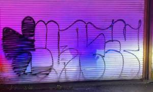 Aberdeen Police Department
A pair of suspects were arrested for defacing property along East Heron Street in Aberdeen.