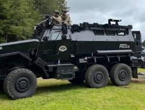 Grays Harbor Sheriffs Office
The Aberdeen Regional Special Response Team used an armored vehicle back in November to give cover to diffuse a dangerous situation.