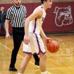 RYAN SPARKS | THE DAILY WORLD Willapa Valley guard Brody Ritzman scored a game-high 19 points in the Vikings 46-44 win over Ocosta in the 1B District 4 title game on Saturday at Montesano High School.