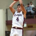 PHOTO BY FOREST WORGUM Raymond-South Bend senior guard Chris Quintana, seen here in a file photo, was named the 2B Pacific League Most Valuable Player after averaging 20.5 point per game this season.