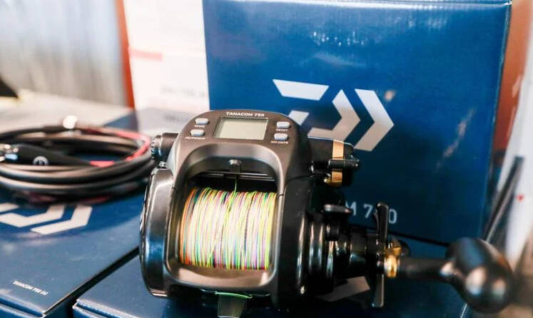 It will enhance their ability to fish for halibut quite significantly, Sea Breeze Charters Steve Sohlstrom said regarding the electric Daiwa Tanacom 750 Power Assist Reel, pictured, which features an LCD display and a 12-volt system capable of automatic stop and jigging features to make power assist fishing easier than ever, according to the company website. The charter company invested $40,000 outfitting each vessel with the $1,000 combos.