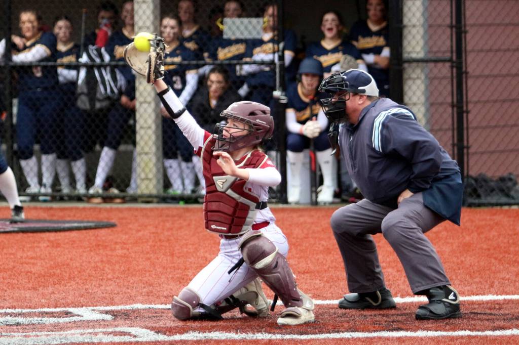 RYAN SPARKS | THE DAILY WORLD Hoquiam catcher Mya Standstipher