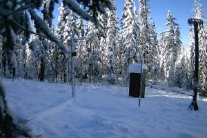 Susan Dickerson-Lange / University of Washington
A SNOTEL station on Sasse Ridge in the central Washington Cascades monitors snowpack in November 2018.