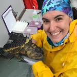 Alex Avila
Fisheries biologist Alex Avila holds a China rockfish during a research trip on the Olympic Coast National Marine Sanctuary in 2018.