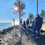 The gathering included a trip to the Pacific Ocean.
