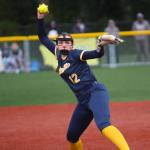 RYAN SPARKS | THE DAILY WORLD Aberdeen pitcher Lilly Camp earned the win in a 3-2 victory over Montesano on Saturday at Montesano High School.