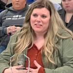 Ruth Clemens
Julie Rajcich accepts an award from the city of Aberdeen on behalf of Gray Acres.