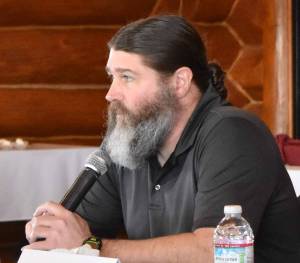 Jerry Knaak / The Daily World
McCleary Mayor Chris Miller at the Lunch with the Mayors event on March 25.