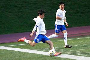 DAILY WORLD FILE PHOTO Elmas Luis Torres (10) and Ivan Torres (11) figured prominently in the Eagles 13-0 victory over Chief Leschi on Thursday in Puyallup.
