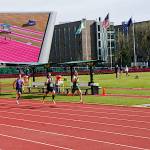 SUBMITTED PHOTO Aberdeens Henry Nelson (second from right) competes in the boys varsity 800-meter race at the Oregon Relays this past weekend at Hayward Field at the University of Oregon.