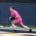 RYAN SPARKS | THE DAILY WORLD Aberdeen goalkeeper Grady Osina made two saves in a penalty-kick shootout to help lead the Bobcats to a victory over Tumwater on Tuesday in Aberdeen.