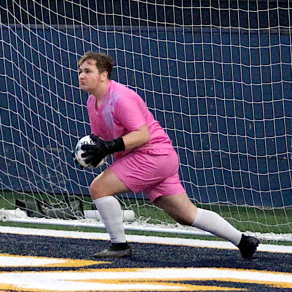 RYAN SPARKS | THE DAILY WORLD Aberdeen goalkeeper Grady Osina made two saves in a penalty-kick shootout to help lead the Bobcats to a victory over Tumwater on Tuesday in Aberdeen.