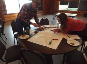 Andrea Watts / For The Daily World
The Grays Harbor Conservation District meeting attendees participated in identifying geographic priority areas in the county for conservation needs.