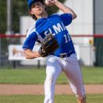 PHOTO BY FOREST WORGUM Elma pitcher Brody Palmer earned the win in a 7-2 victory over Tenino on Friday in Tenino.