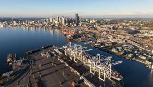 Port of Seattle
Last year, Washingtons top export was civilian aircraft, engines and parts, worth $17 billion.