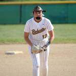 DAILY WORLD FILE PHOTO Aberdeens Lilly Camp struck out 18 batters in a 6-1 win over Tumwater on Friday in Aberdeen.