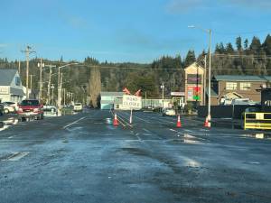 The Daily World file photo
An unexpected flood diverted traffic and flooded streets, as well as at least a few lawns and home foundations through Grays Harbor County in early January of 2022.