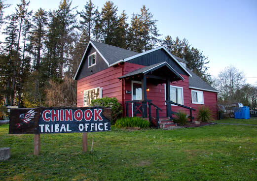 The Chinook Indian Nation tribal office in Bay Center.
