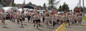 Aberdeen School District photos
Students participate in A.J. West Elementary Schools annual fun run on Friday.