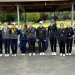 SUBMITTED PHOTO The 1A District 4 state-qualifiers are (from left) Olivia Moore (Elma), Sophia Hamilton (Elma), Jessie Lalonde (Montesano), Maggi Kupka (Montesano), Macie Pisarczyk (Kings Way Christian), Lucy Scott (Montesano), Molly Gundersen (Hoquiam), Mercedes Carter (Elma), Rory Gourdin (Montesano), Hiley Lawson (Kalama), Johana Sanchez Ortiz (Hoquiam) and Mallory Gilbert (Rochester). Not pictured: Ashley Hill (Montesano).