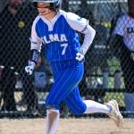 PHOTO BY CHRYSTAL WELD Elmas Aubree Simmons heads home after hitting a home run during the 1A District 1/4 Tournament on Wednesday in Centralia.