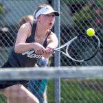 PHOTO BY FOREST WORGUM Montesanos Karissa Otterstetter, seen here in a file photo, won the singles title at the 1A District 4 Tournament on Wednesday in Chehalis.