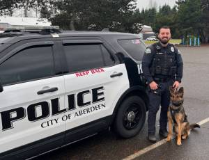 Aberdeen Police Department
Aberdeen officer Noah Ewing and his K-9 partner Kibo