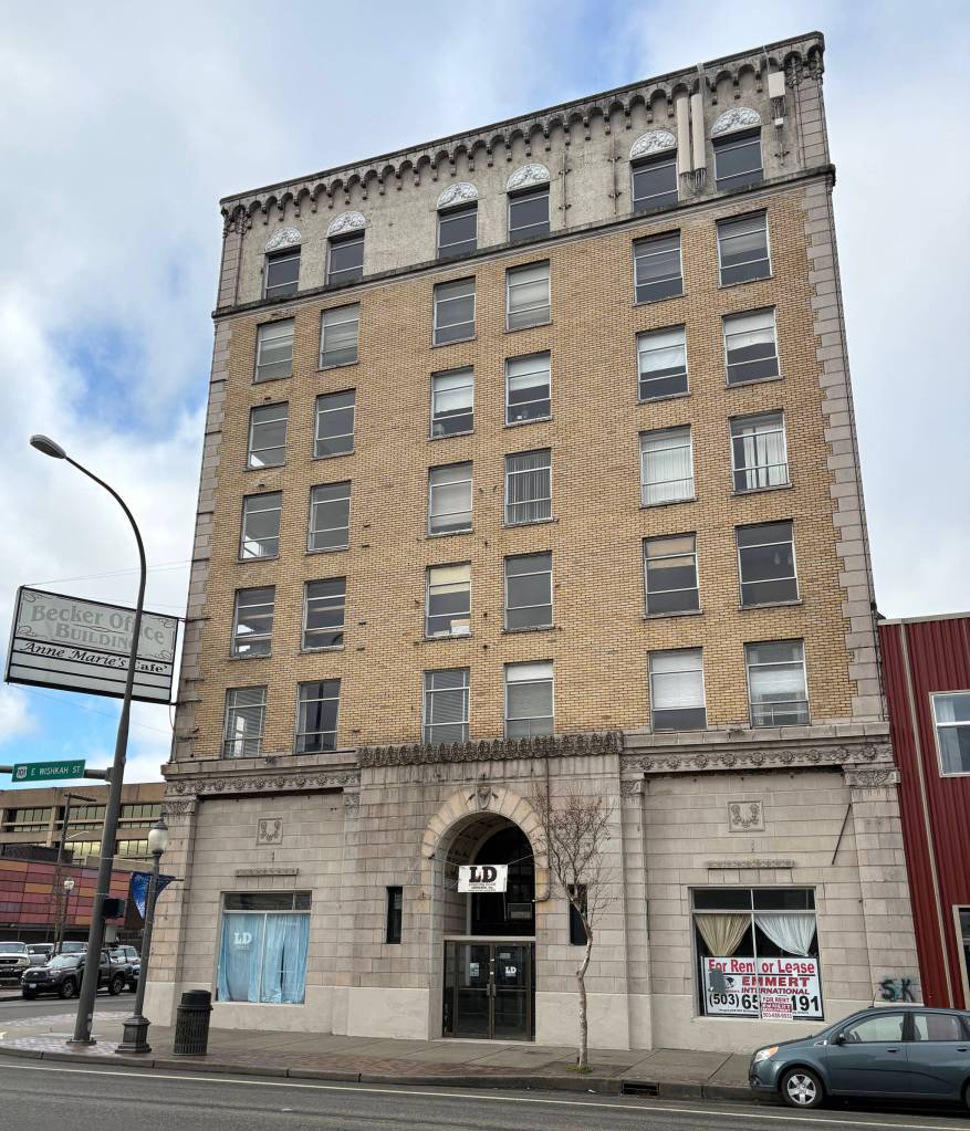 Terry Emmert acquired the Becker Building at 200 E Wishkah in Aberdeen for $675,000 in 2019.