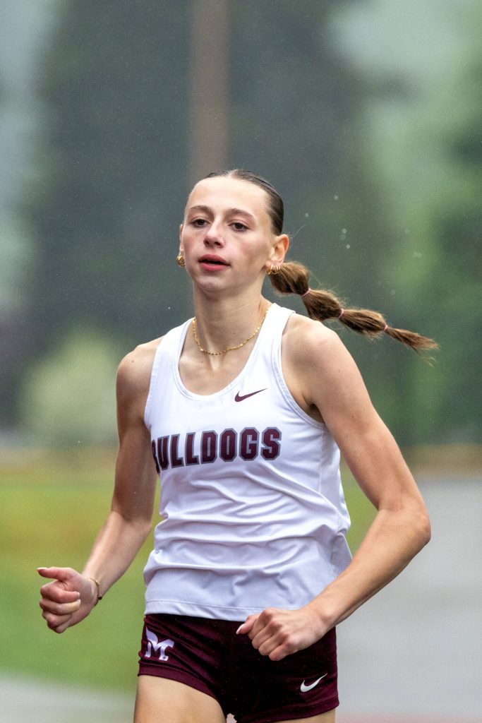 PHOTO BY FOREST WORGUM Montesanos Haley Schweppe, seen here in a file photo, won three races at the 1A District 4 Championships on Thursday in Vancouver.
