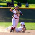 PHOTO BY HAILEY BLANCAS 
Montesano second baseman Regan Wintrip (13) makes a play during a 10-5 victory over Rochester in the 1A State Championship game on Saturday at the Columbia Playfields in Richland.
