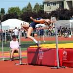 SUBMITTED PHOTO 
Aberdeens Haylee Jahner clears the bar in the 2A girls high jump at the 2A State Championships on Saturday in Tacoma.
