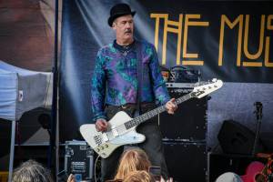 Nirvana bassist Krist Novoselic plays at last year’s World Music Day. (Darrell Westmoreland / For The Daily World)