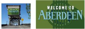 The Aberdeen City Council wants the public to weigh in on six different but similar designs to welcome travelers into the city. (City of Aberdeen photos)