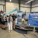 Fair goers check out the award-winning MRC/WDFW exhibit at the 2024 Grays Harbor County Fair.